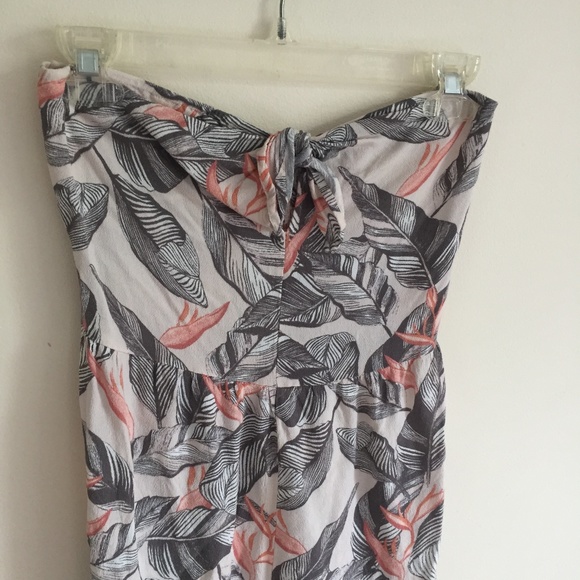 KENDALL & KYLIE Tie Knot Leaf Print Romper - Picture 4 of 8